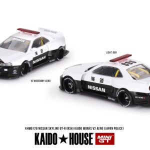 1/64 ニッサン スカイライン GT-R R34 KAIDO WORKS V2 AERO JAPAN POLICE