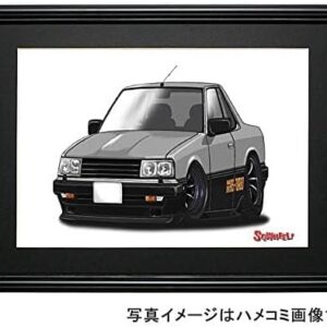 【SQWHEEL】R30スカイライン(前期・銀/黒)のイラスト S0041S