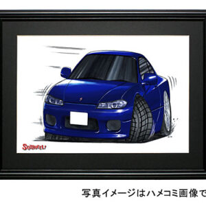 【SQWHEEL】Ｓ１５シルビア（青）のイラスト S0008B
