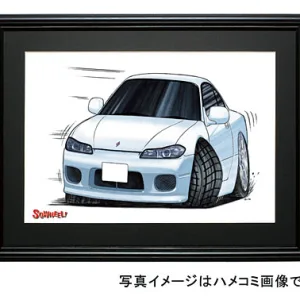 【SQWHEEL】Ｓ１５シルビア（白）のイラスト S0008W