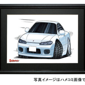 【SQWHEEL】Ｓ１５シルビア（白）のイラスト S0008W