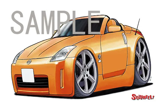 【SQWHEEL】Z33（オープン・オレンジ）のイラスト S0012O - 画像 (2)