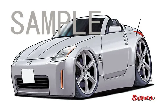 【SQWHEEL】Z33（オープン・銀）のイラスト S0012S - 画像 (2)