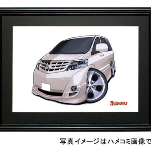 【SQWHEEL】アルファード(初代・白)のイラスト S0015W
