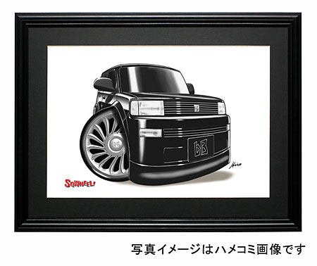 【SQWHEEL】bB(黒)のイラスト S0019B