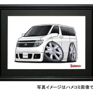 【SQWHEEL】エルグランド（E51前期・白）のイラスト S0020W