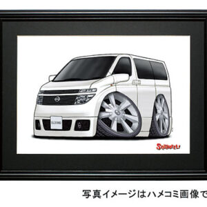 【SQWHEEL】エルグランド(E51前期・白)のイラスト S0020W