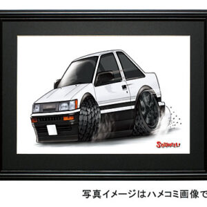 【SQWHEEL】８６レビン（2Dr・白）のイラスト S0026W