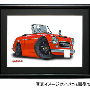 【SQWHEEL】フェアレディ2000（SR・赤）のイラスト S0036R