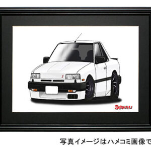 【SQWHEEL】R30スカイライン(鉄仮面・白)のイラスト S0044W