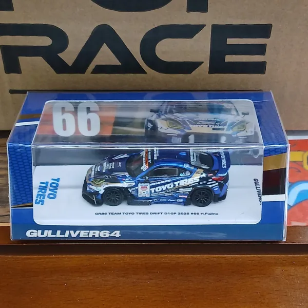 1/64 GR86 チーム トーヨータイヤドリフト D1GP 2025 ＃66 藤野秀之