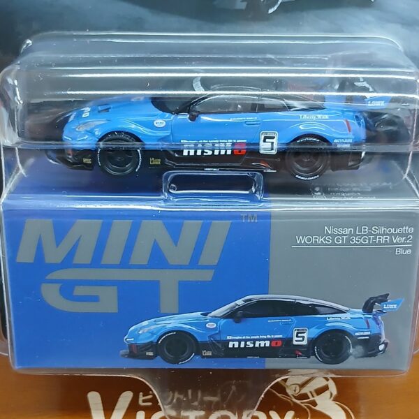 MINI GT LB-WORKS GT 日産 35GT-RR バージョン1 左右 1/64 LB-Silhouette WORKS GT Nissan 35GT-RR バージョン2 ブルー (左