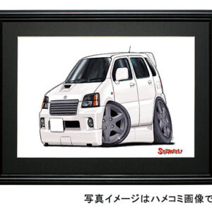 【SQWHEEL】２代目ワゴンＲ・ＲＲ（白）のイラスト S0007W