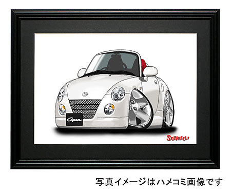 【SQWHEEL】ダイハツ・コペン(白)のイラスト S0040W