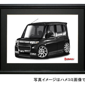 【SQWHEEL】タント・カスタム(2代目・黒)のイラスト S0052B