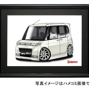 【SQWHEEL】タント・カスタム(2代目・白)のイラスト S0052W