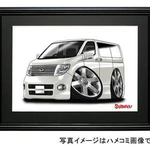 【SQWHEEL】エルグランド（E51後期・黒）のイラスト S0055W