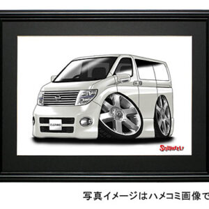 【SQWHEEL】エルグランド（E51後期・黒）のイラスト S0055W