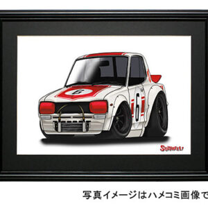 【SQWHEEL】ハコスカGT-R（赤・No.6）のイラスト S0063R