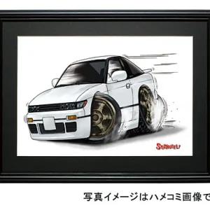 【SQWHEEL】Ｓ１３シルエイティ（白）のイラスト S0072W