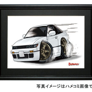 【SQWHEEL】Ｓ１３シルエイティ（白）のイラスト S0072W