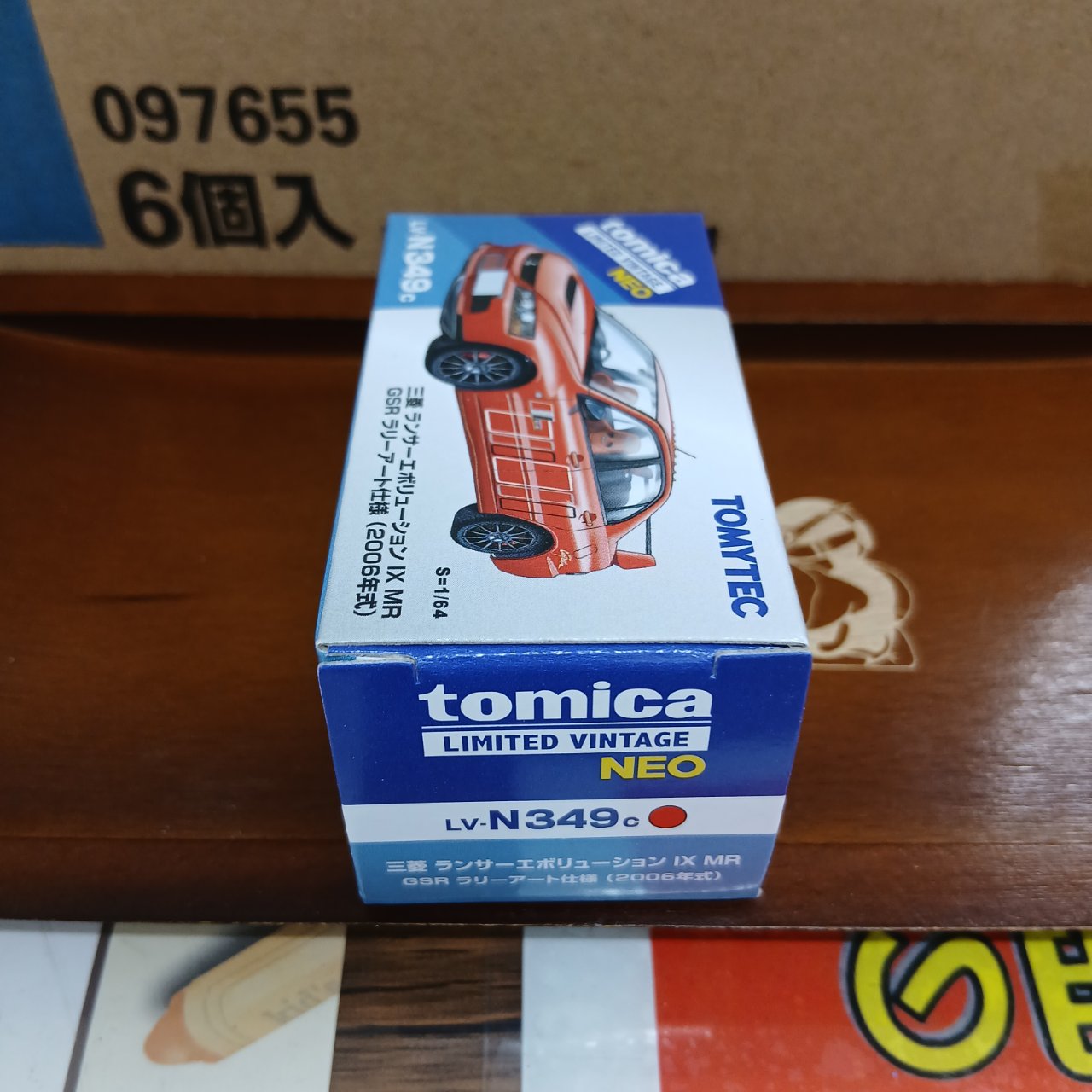 トミカリミテッドヴィンテージ ネオ LV-N349c 三菱 ランサーエボリューション Ⅸ MR GSR ラリーアート仕様 2006年式 - 画像 (3)