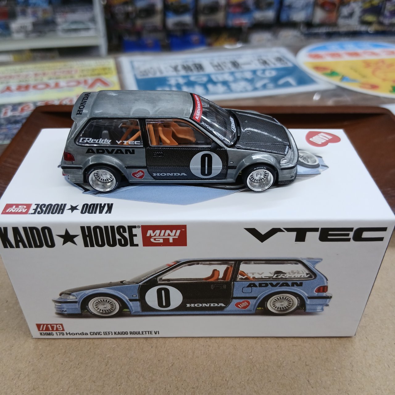 1/64 ホンダ シビック EF Kaido Roulette V1 左ハンドル KHMG179 Chase