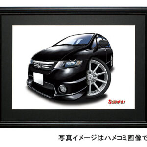 【SQWHEEL】オデッセイ(3代目・黒)のイラスト S0034B