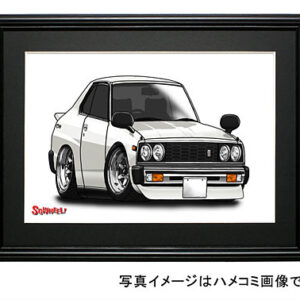 【SQWHEEL】スカイライン・ジャパン (前期・白) イラスト S0083W