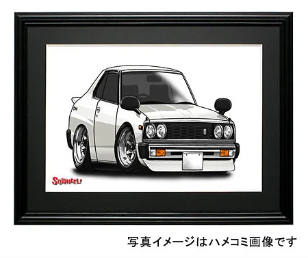 【SQWHEEL】スカイライン・ジャパン (前期・白) イラスト S0083W