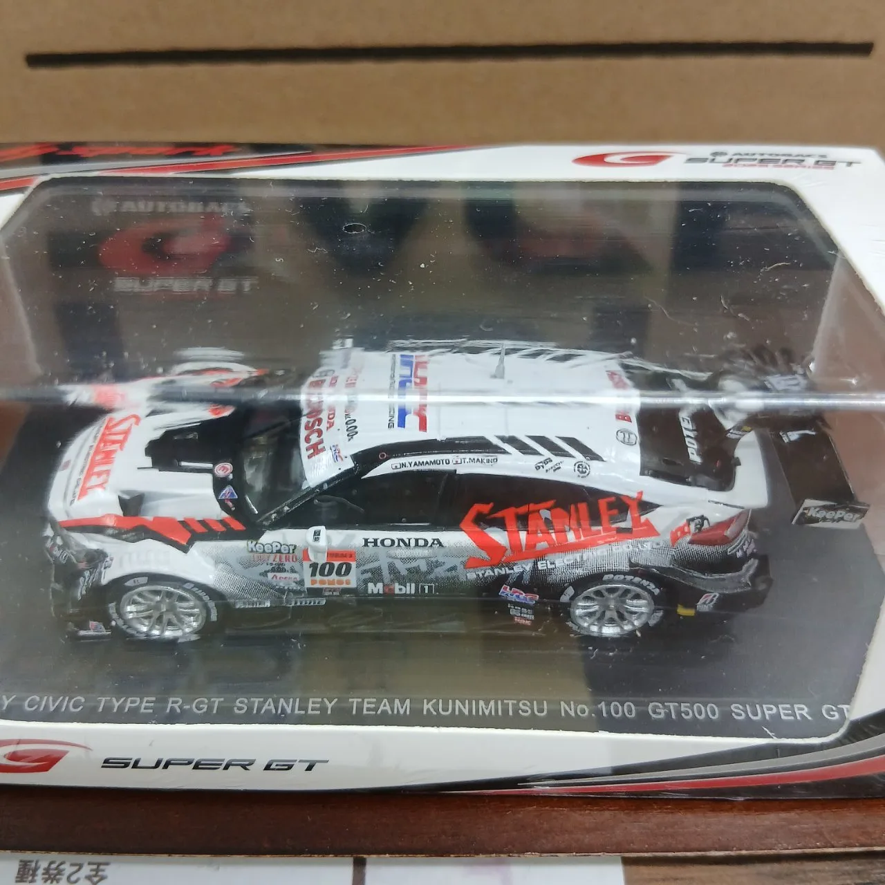 1/64 ホンダ STANLEY CIVIC TYPE R-GT STANLEY TEAM KUNIMITSU #100 GT500 SUPER GT 2025 山本尚貴 牧野任祐 - 画像 (2)