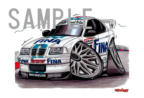【KOOLART】BMW E36 (ツーリングカー)のイラスト P0574 - 画像 (2)