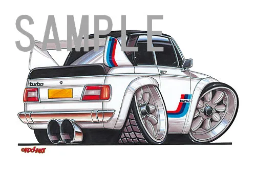 【KOOLART】BMW 2002 TURBO のイラスト P0578 - 画像 (2)