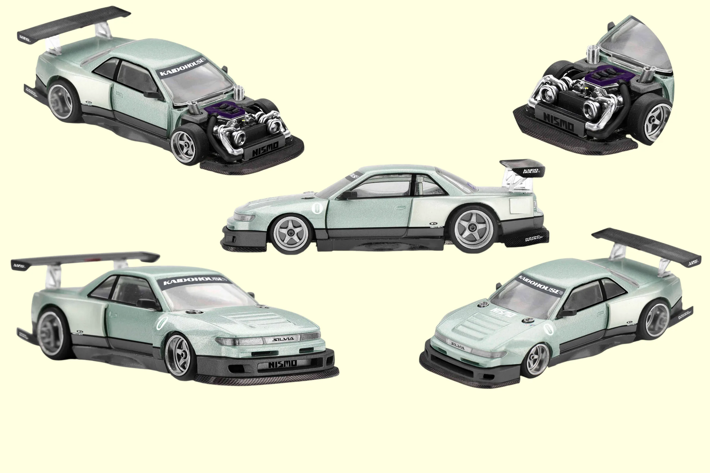 1/64 Nissan シルビア S13-R KAIDO WORKS V1(右ハンドル) KHMG232 - 画像 (8)