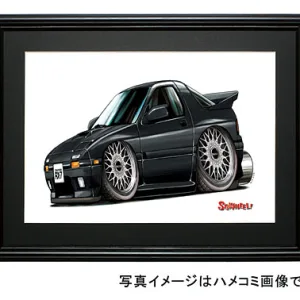 【SQWHEEL】RX-7・FC（黒）のイラスト S0003B