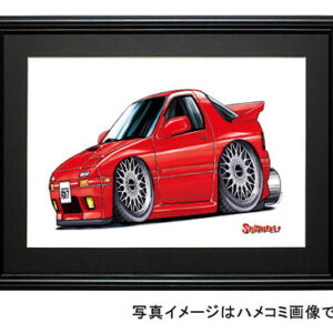 【SQWHEEL】RX-7・FC（赤）のイラスト S0003R
