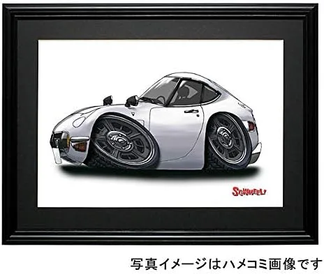 【SQWHEEL】トヨタ2000GT（白）のイラスト S0033W