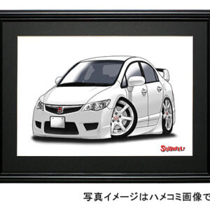 【SQWHEEL】シビック・タイプＲ（FD2・白）のイラスト S0064W
