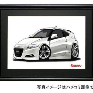 【SQWHEEL】CR-Z（初代・白）のイラスト S0073W