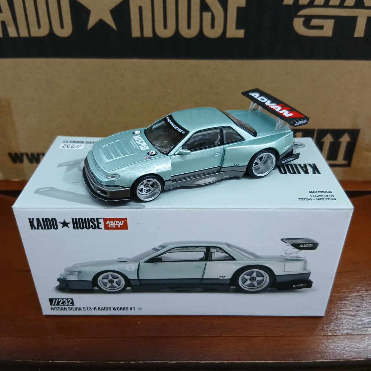 1/64 Nissan シルビア S13-R KAIDO WORKS V1(右ハンドル) KHMG232