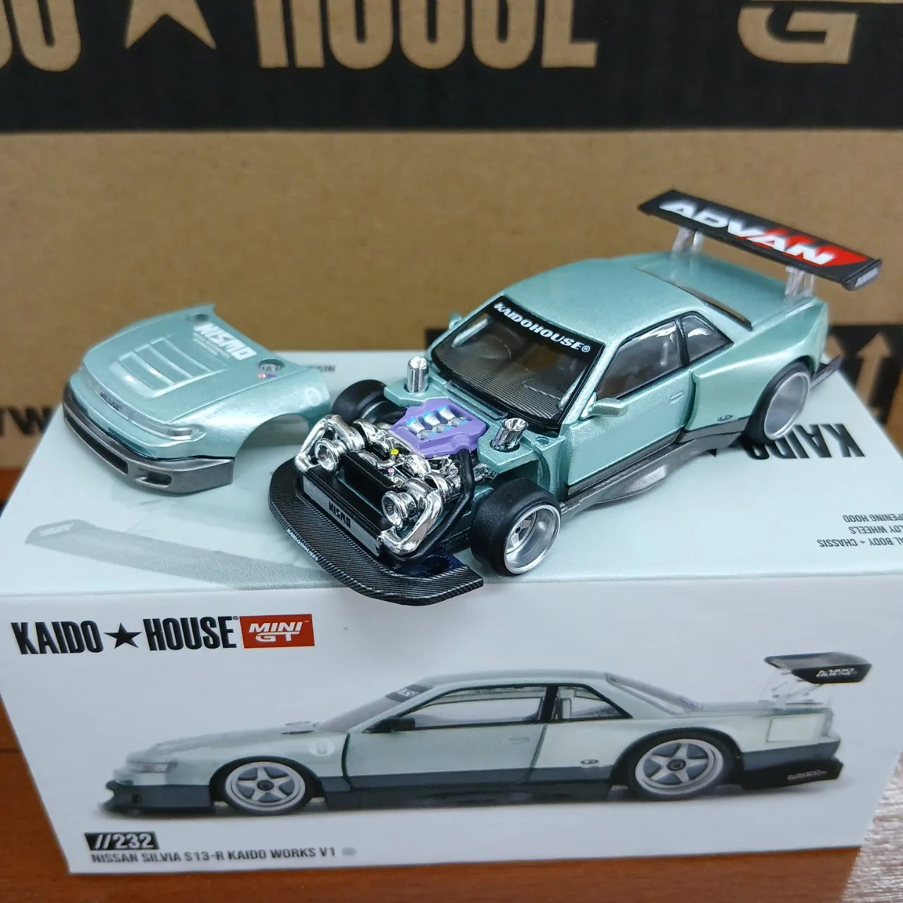 1/64 Nissan シルビア S13-R KAIDO WORKS V1(右ハンドル) KHMG232 - 画像 (5)