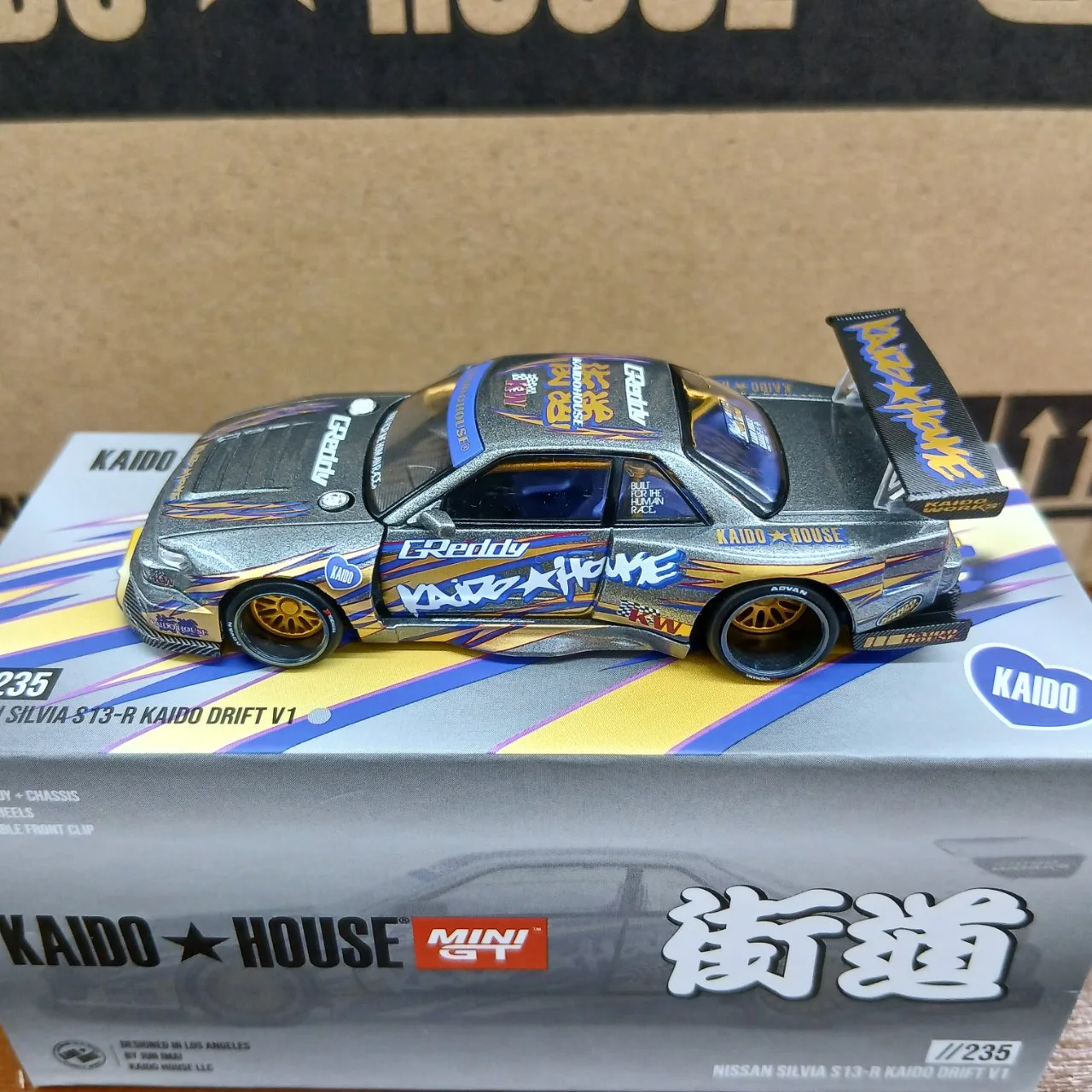 1/64 ニッサン シルビア S13-R KAIDO DRIFT V1(右ハンドル) KHMG235 - 画像 (3)