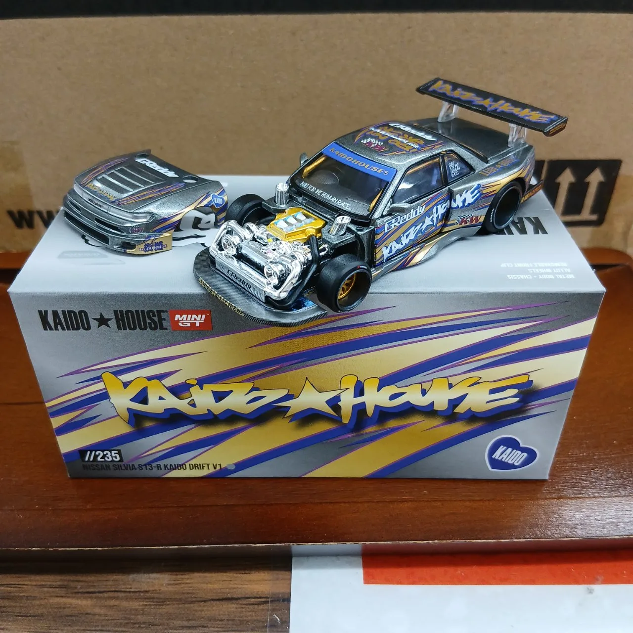 1/64 ニッサン シルビア S13-R KAIDO DRIFT V1(右ハンドル) KHMG235 - 画像 (2)
