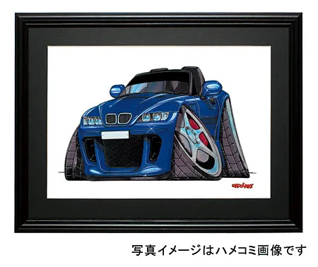 【KOOLART】ＢＭＷ　Z3（青・左向）のイラスト P0015