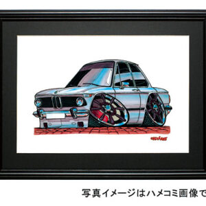 【KOOLART】BMW 2002（白）のイラスト P0078