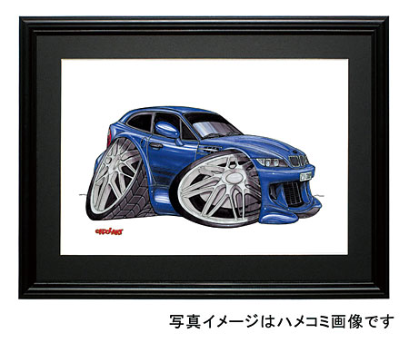 【KOOLART】BMW Z3 クーペ(青)のイラスト P0394