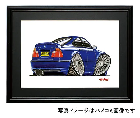 【KOOLART】BMW E46（アルピナ）のイラスト P0421