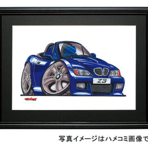【KOOLART】BMW Z3（青・右向）のイラスト P0575