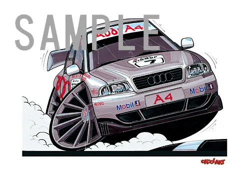 【KOOLART】アウディA4（B5・BTCC）のイラスト P0043 - 画像 (2)