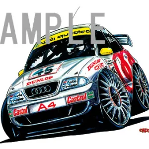 【KOOLART】アウディ A4（B5・BTCC）のイラスト P0790